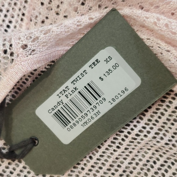 NWT AllSaints ITAT Twist Tee Candy Pink Sweater poncho sz XS - Picture 10 of 10